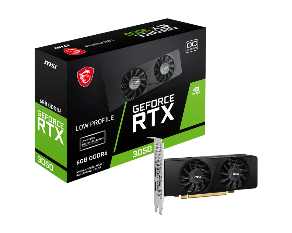 Tarjeta Gráfica MSI  GeForce RTX™ 3050 LP 6G OC