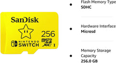 SanDisk Tarjeta de memoria MicroSD Nintendo Switch Micro SDXC de 256 GB