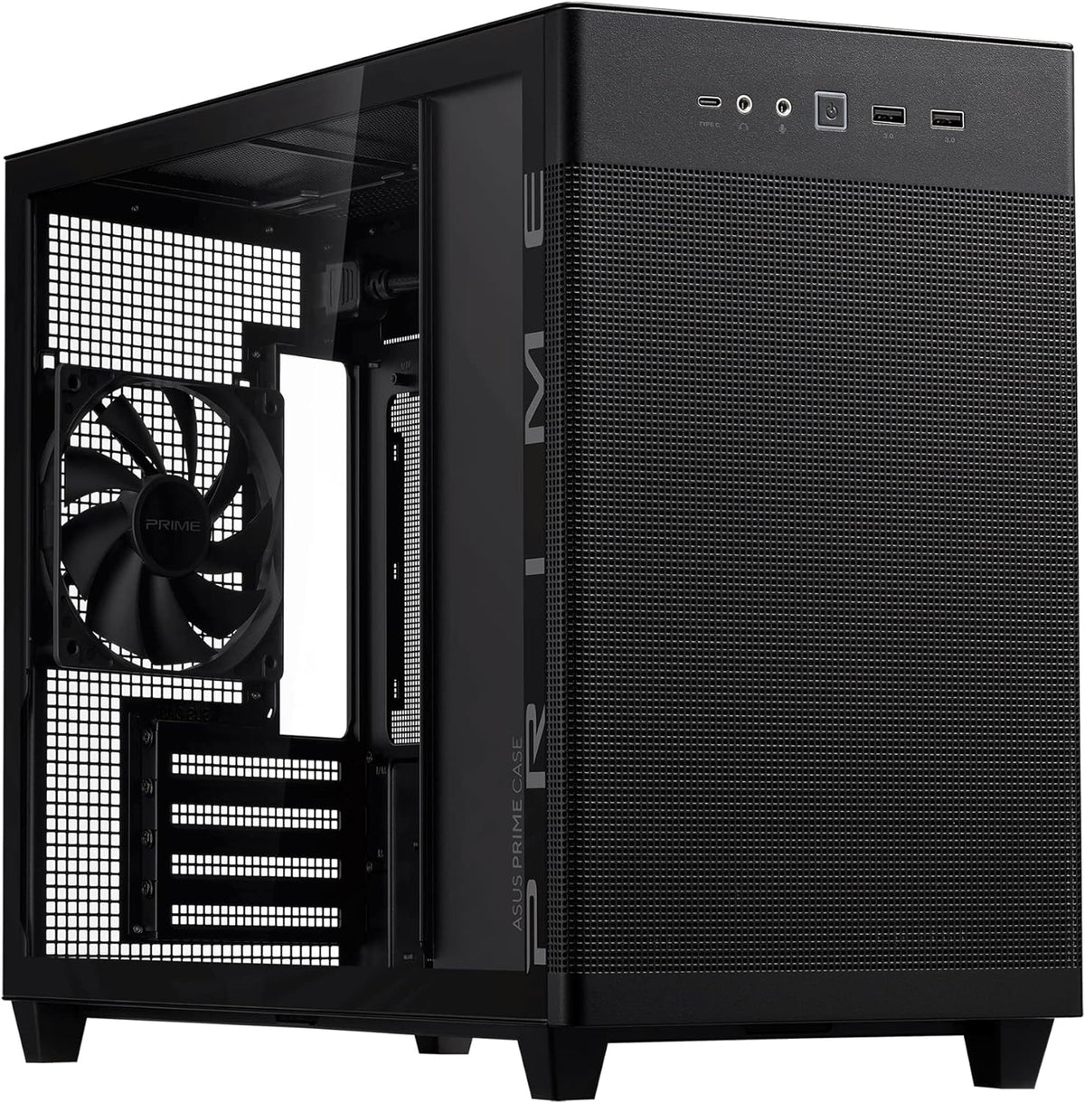 Gabinete ASUS Prime AP201 - Negro - Vidrio Templado