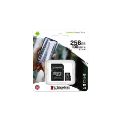 Kingston 256GB micSDXC Canvas Select Plus 100R A1 C10 MicroSD