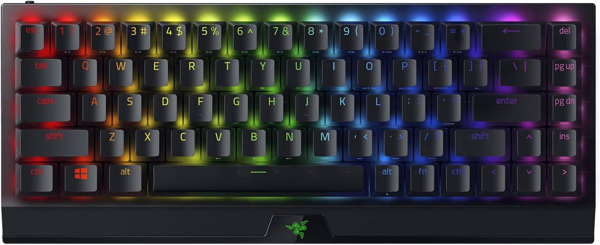 Teclado mecánico Razer BlackWidow V3 Mini HyperSpeed 65% inalámbrico para juegos