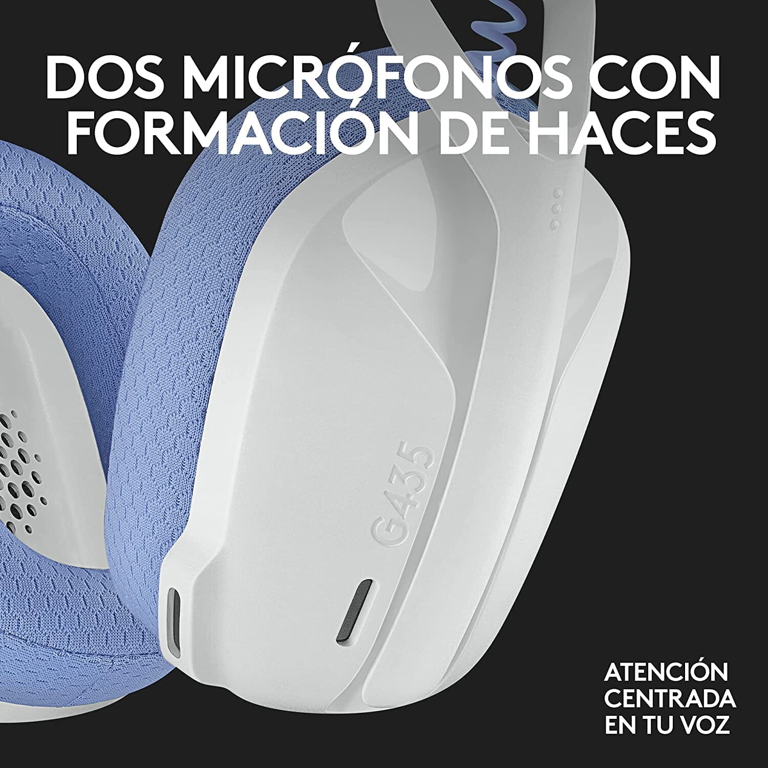 Headset Gaming  Inalambrico Logitech G435  LIGHTSPEED Blanco