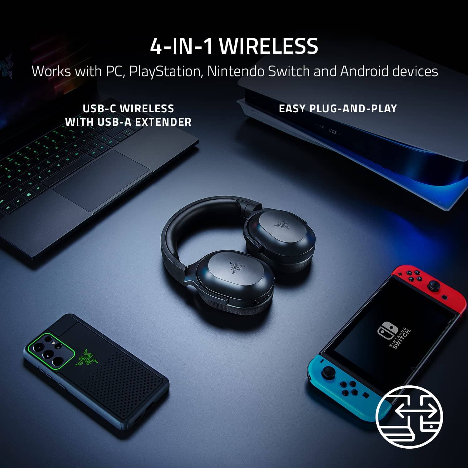 Headset Gaming  Razer Barracuda X  Wireless