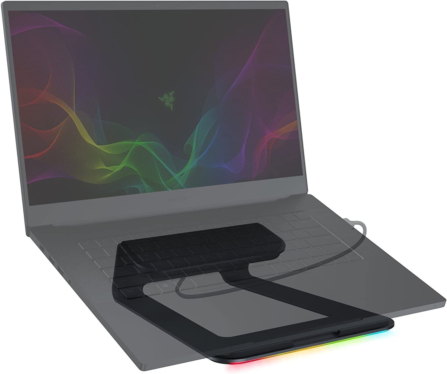 Base para Laptop Razer Soporte para portátil Chroma: iluminación Chroma RGB